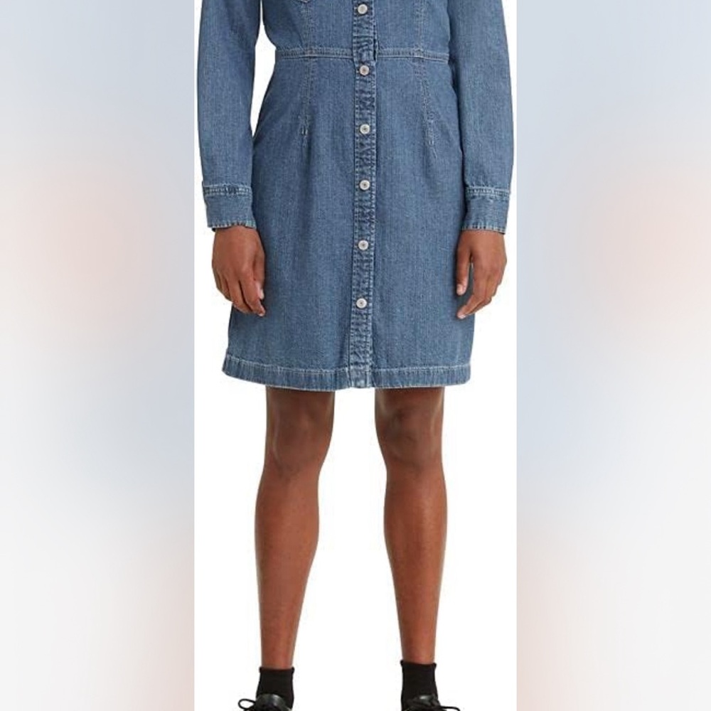 Levi's Plus Size Blue Denim Mini Dress
